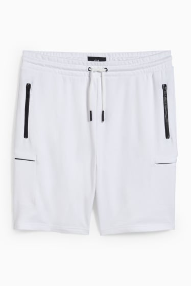 Heren - Sweatshort - wit