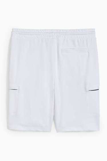 Uomo - Shorts in felpa - bianco
