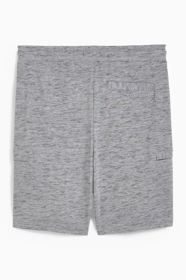 Hombre - Shorts deportivos - gris jaspeado