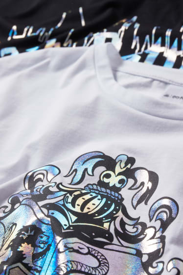 Kinderen: meisjes - Uitgebreide maten - set van 2 - Harry Potter - T-shirt - wit
