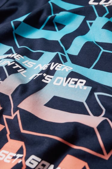 Kinder Jungen - Kurzarmshirt - dunkelblau