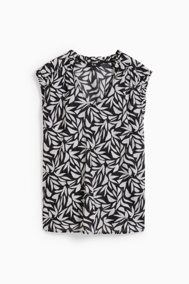 Femmes - Caraco - à motif - noir / blanc