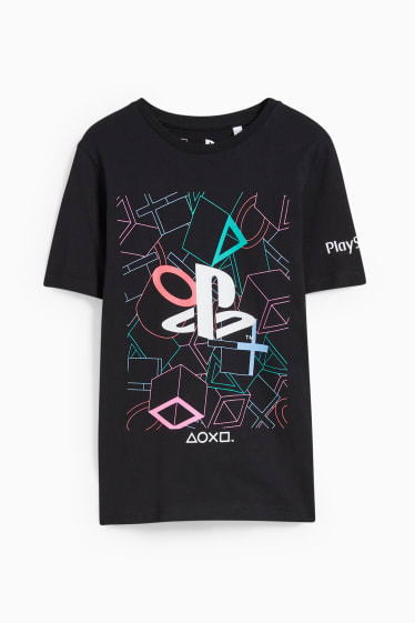 Kinder Jungen - PlayStation - Kurzarmshirt - schwarz