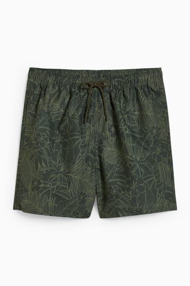 Hommes - Short de bain - vert foncé