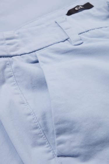 Women - Chinos - mid-rise waist - light blue