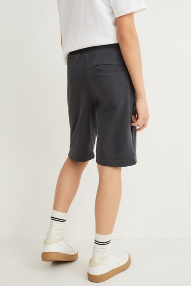 Nen - Pantalons curts de xandall - gris fosc