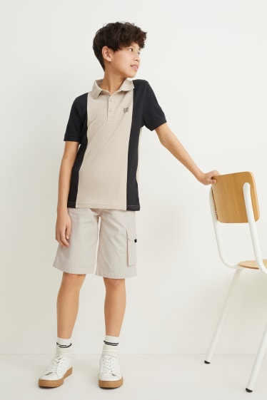 Kinder Buben - Shorts - hellbeige