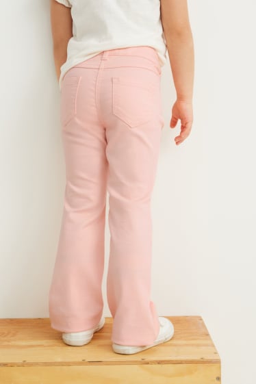 Dětské - Kalhoty - flared - LYCRA® - růžová