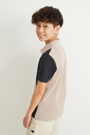 Kinderen: jongens - Poloshirt - grijs