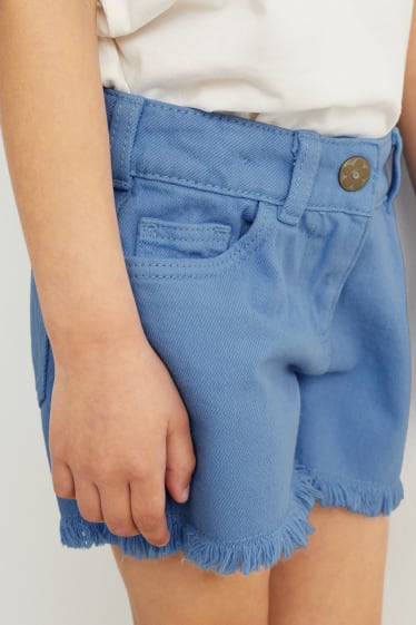 Kinder - Jeans-Shorts - blau