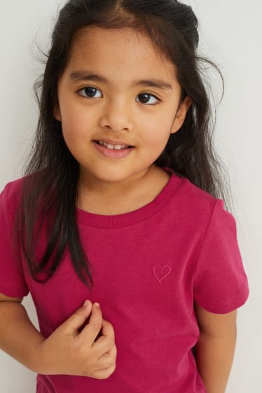 Enfants filles - T-shirt - rose foncé