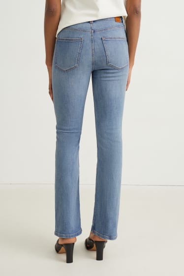 Dona - Bootcut jeans - high waist - texà blau clar