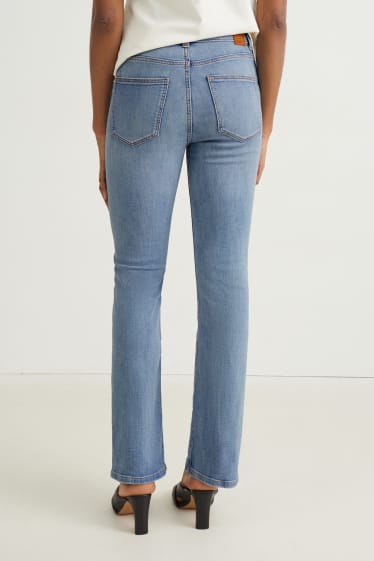 Femei - Bootcut jeans - talie înaltă - denim-albastru deschis