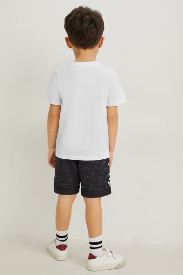 Kinderen: jongens - Spider-Man - set - T-shirt en sweatshort - 2-delig - wit