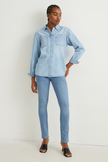 Dames - Slim jeans - mid waist - LYCRA® - jeanslichtblauw