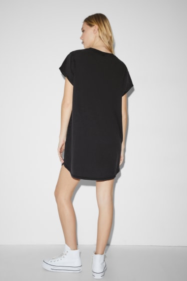 Damen - CLOCKHOUSE - T-Shirt-Kleid - schwarz