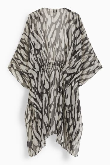 Femmes - Kimono - à motif - noir