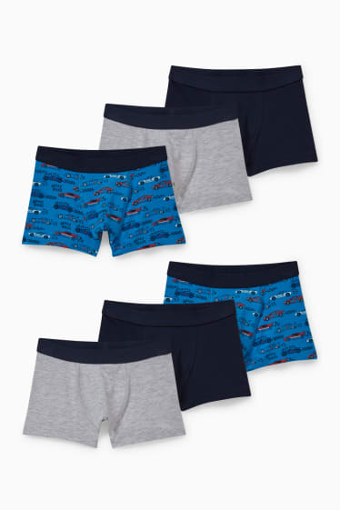 Kinderen - Set van 6 - boxershorts - donkerblauw