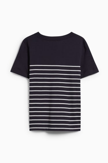 Donna - T-shirt - a righe - blu scuro