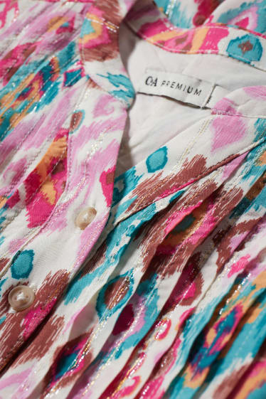 Kinderen: meisjes - Jurk - met patroon - roze
