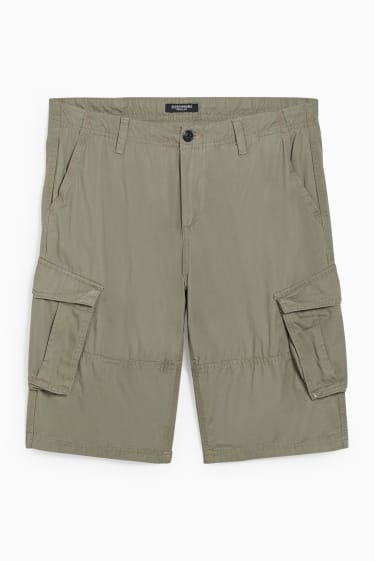 Hommes - Short cargo - vert