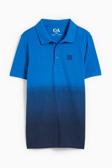 Copii - Tricou polo - albastru închis