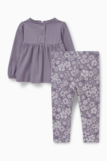 Babys - Baby-Outfit - 2 teilig - hellviolett