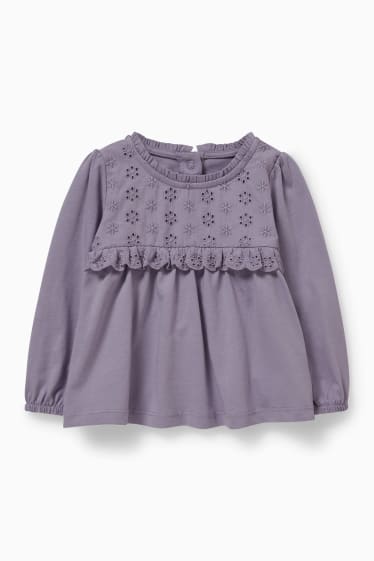 Babys - Baby-Outfit - 2 teilig - hellviolett