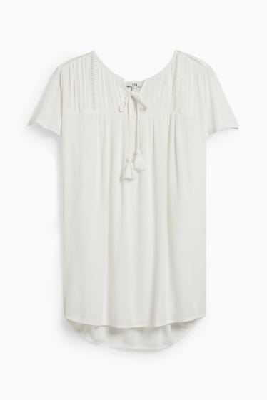 Donna - Blusa - bianco crema