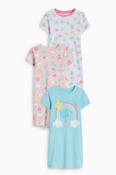 Children Girls - Multipack of 3 - nightdress - light turquoise