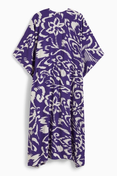 Donna - Kimono - fantasia - blu scuro / bianco