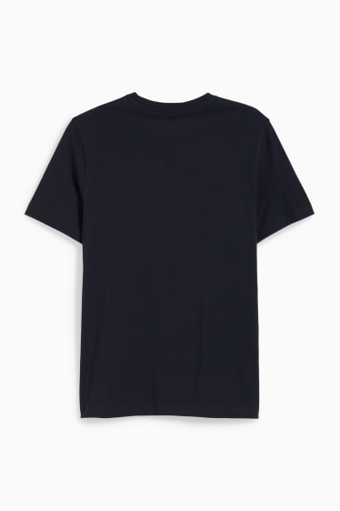 Uomo - T-shirt - blu scuro