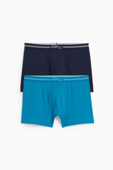 Uomo - Confezione da 2 - boxer aderenti  - blu scuro