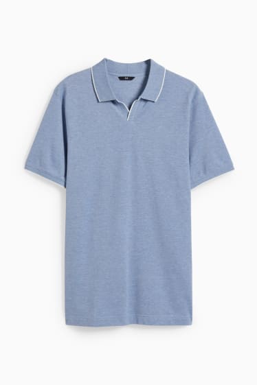 Men - Polo shirt - light blue