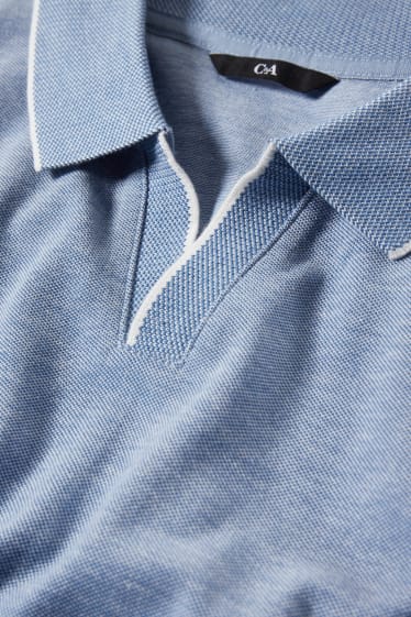 Herren - Poloshirt - hellblau