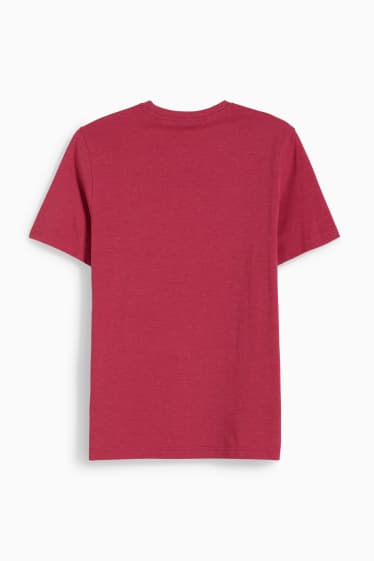 Herren - T-Shirt - dunkelrosa