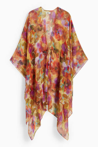 Damen - Kimono - gemustert - hellviolett
