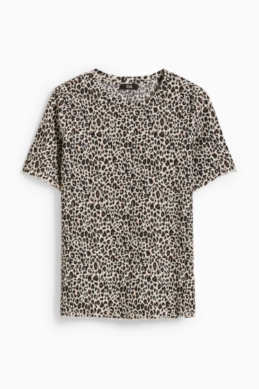 Femmes - T-shirt - à motif - beige clair