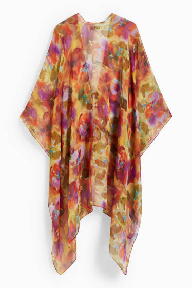 Damen - Kimono - gemustert - hellviolett