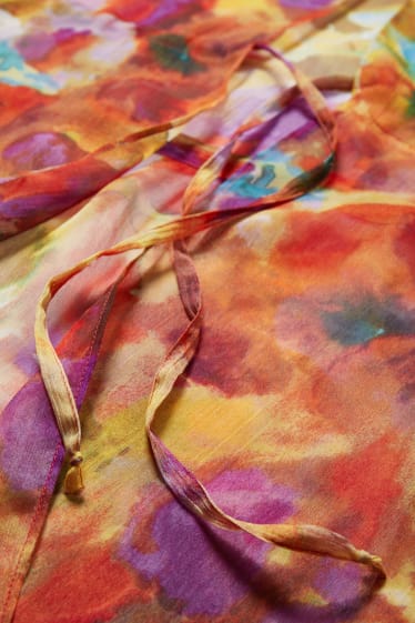 Dámské - Kimono - se vzorem - světle fialová
