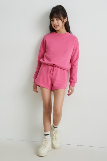 Bambini - Shorts di felpa - fucsia