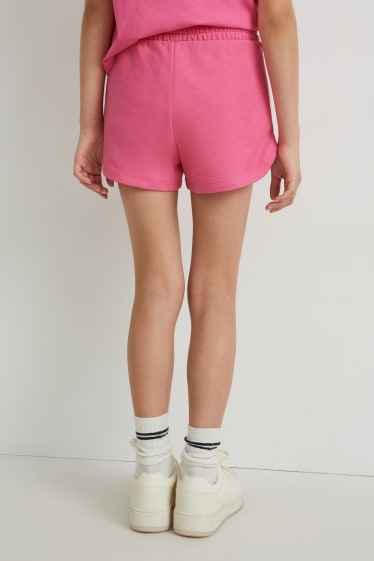 Bambini - Shorts di felpa - fucsia