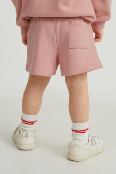 Dětské - Teplákové šortky - růžová