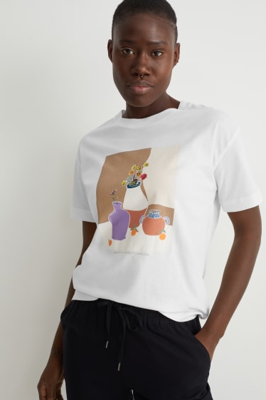 Femmes - T-shirt - blanc