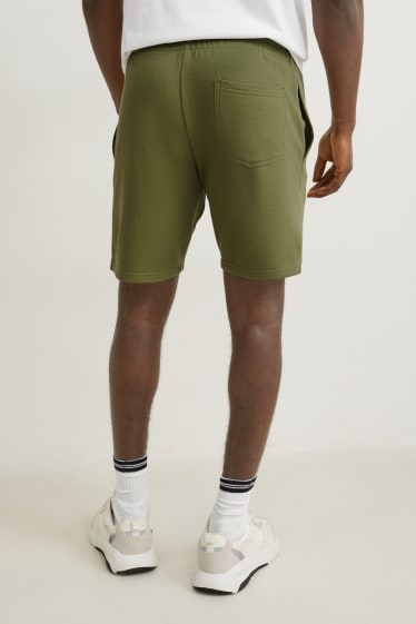 Pánské - Teplákové šortky - zelená