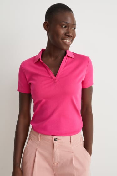 Damen - Poloshirt - pink