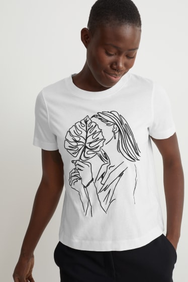 Femmes - T-shirt - blanc