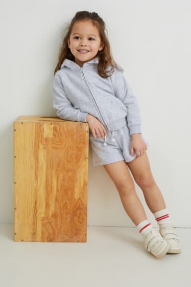 Bambini - Shorts di felpa - grigio chiaro melange