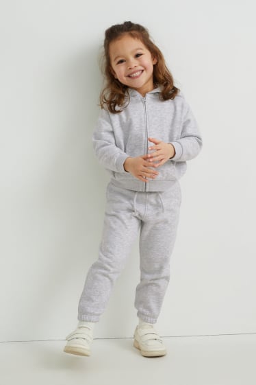 Enfants - Pantalon de jogging - gris clair chiné