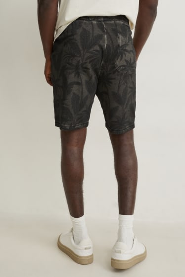 Hommes - Short en molleton - noir